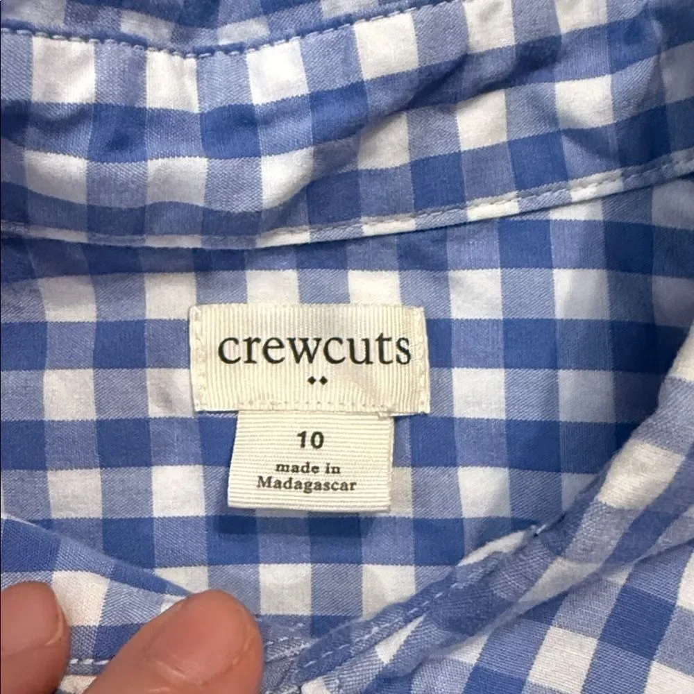 ((3 PIECE)) CREWCUTS COTTON & LINEN BLEND SHORT SLEEVE BUTTON DOWN BUNDLE SZ 10